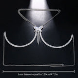 Zircon Butterfly Body Chain Lingerie Bikini