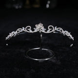 Zircon Crown Flower Hair Accessories Wedding Tiaras Baroque Fairy Headband