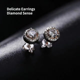 Zircon Crystal Three-Piece Jewelry Set