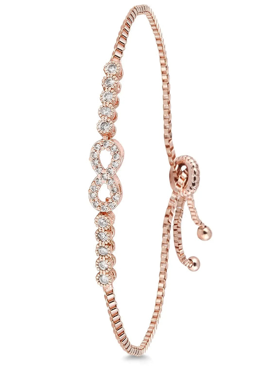Zircon CZ Adjustable Infinity Bracelet