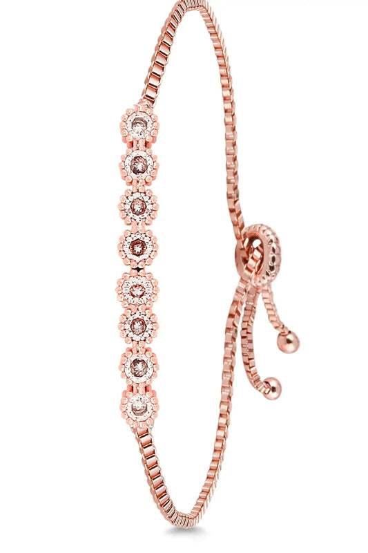 Adjustable CZ Copper Water Way Bracelet