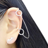 Zircon Earring 925 Sterling Silver Lucky Wings Stud Earring