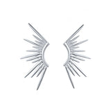 Zircon Earring 925 Sterling Silver Lucky Wings Stud Earring