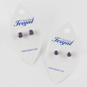 Zircon Engagement Earrings - Elegant Jewelry for Her