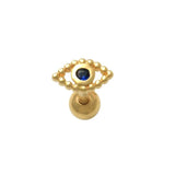 Zircon Eyes Earrings 925 Sterling Silver Stud Ear Rings Mini Pendientes