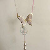 Zircon Pearls Necklace Ladies Clavicle Chain Necklace