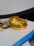 Zircon Lattice Stainless Steel Bracelet for Women