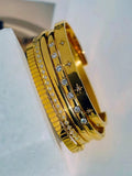 Zircon Lattice Stainless Steel Bracelet for Women
