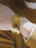 Zircon Lattice Stainless Steel Bracelet for Women
