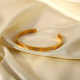 Zircon Lattice Stainless Steel Bracelet for Women