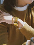 Zircon Lattice Stainless Steel Bracelet for Women