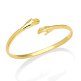 Zircon Leopard Head Bracelets Stainless Steel Twist Buckle Nail Bracelet
