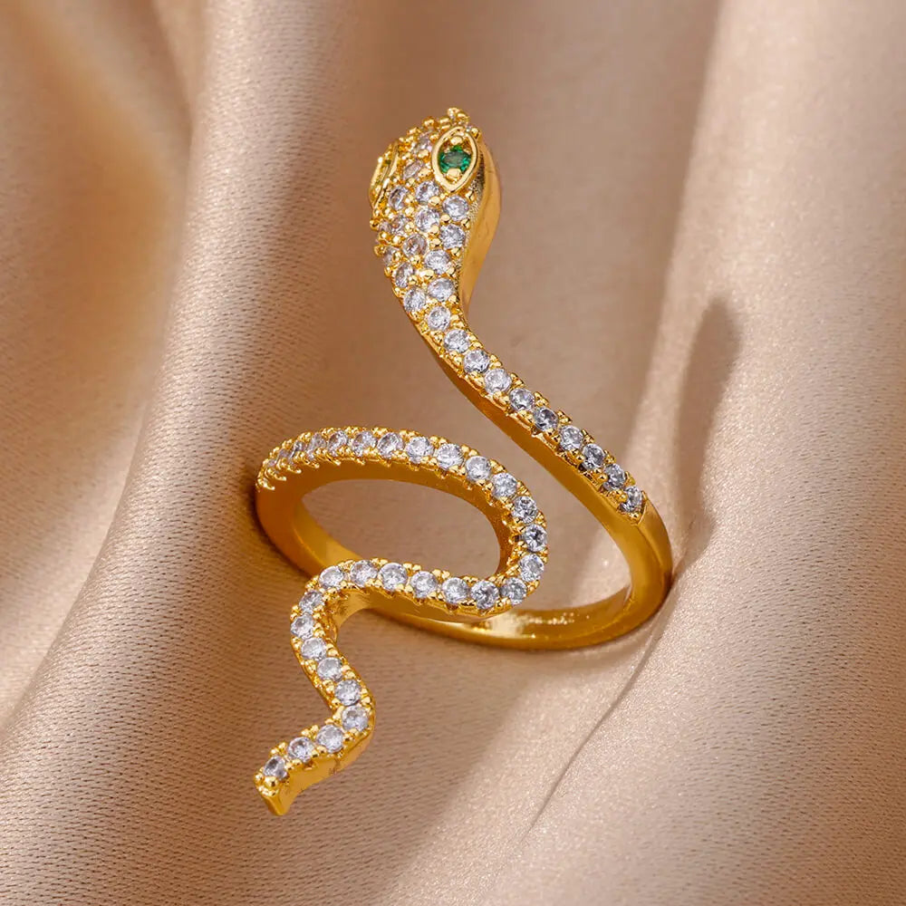 Leopard Head Ring Plated Stainless Steel Vintage Jewelry