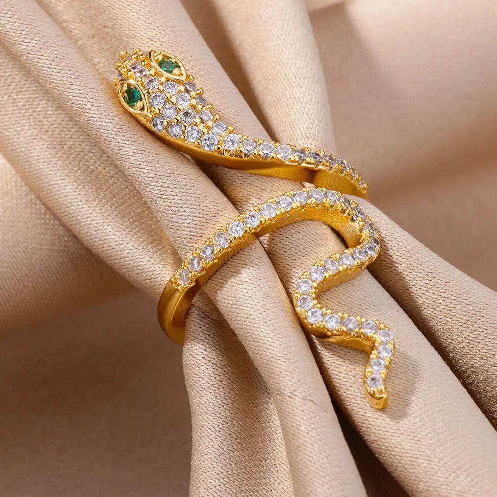 Leopard Head Ring Plated Stainless Steel Vintage Jewelry