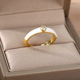 Zircon Multicolor Open Adjustable Ring for Women