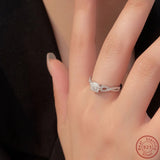 S925 Sterling Silver Infinite Symbol Ring Minimalist Jewelry