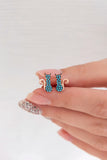 Zircon Stone Cat Earrings 925 Sterling Silver Purple Small Fine Jewelry