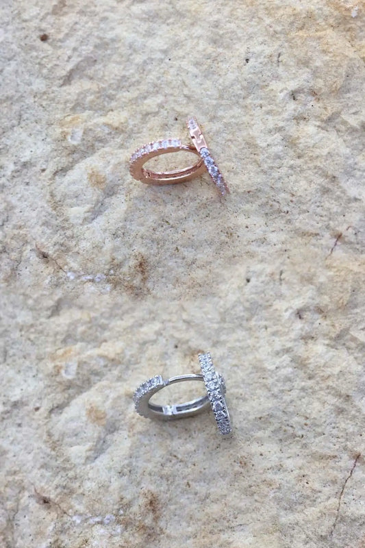Zircon Stone Ring & Diary Earrings Set