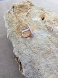 Zircon Stone Ring & Diary Earrings Set