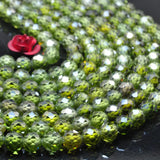 Zircon Stones Faceted Round Beads Loose Gemstones For Jewelry Making