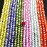 Zircon Stones Faceted Round Beads Loose Gemstones For Jewelry Making