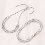 Zircon Tennis Bracelet Women CZ Charm Statement Wedding Jewelry