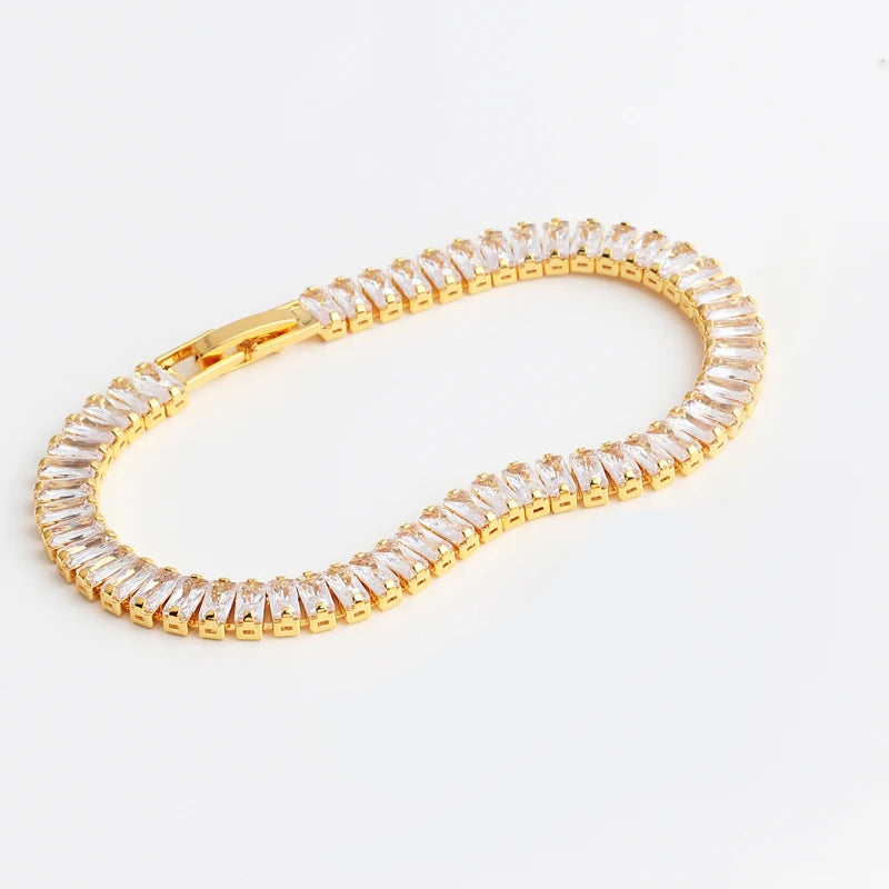 Zircon Tennis Bracelet Women CZ Charm Statement Wedding Jewelry