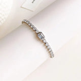 Zircon Tennis Bracelet CZ Charm Wedding Party Jewelry