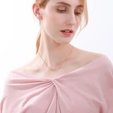 Zircon Zodiac Necklace Constellation Crystal Letter Jewelry Chain Choker