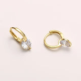 Zircon Ear Buckle 925 Sterling Silver Earrings