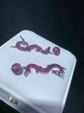 Zircon Micro Inlay Dragon 5 Tassel Bracelet Clasp - DIY Magnet Clasp