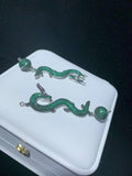 Zircon Micro Inlay Dragon 5 Tassel Bracelet Clasp - DIY Magnet Clasp