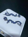 Zircon Micro Inlay Dragon 5 Tassel Bracelet Clasp - DIY Magnet Clasp