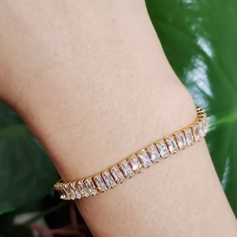 Zircon Sparkle Chain Bracelet for Women