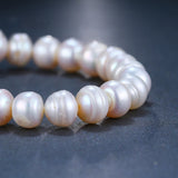 Zircons Silver 8 Shape CZ Shell Pearl Bracelets