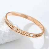 Zlxgirl Stainless Steel Bangle for Women African Dubai Silver Bangle