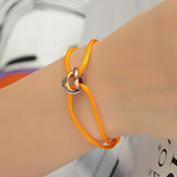 Zlxgirl Classic Women's Bracelet - Stainless Steel Circle Combination
