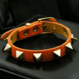 Statement Nail Leather Bracelet Party Jewelry
