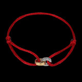 Lace Up Chain Bracelet Ribbon Lace Stainless Steel
