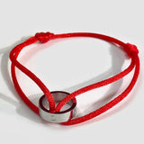 Zlxgirl Stainless Steel Bracelet Ribbon Lace Up Chain Bracelet