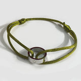 Zlxgirl Stainless Steel Bracelet Ribbon Lace Up Chain Bracelet