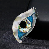 Shell Eye Shape Brooches for Men Women Kids