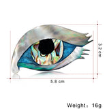 Shell Eye Shape Brooches for Men Women Kids