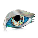 Shell Eye Shape Brooches for Men Women Kids