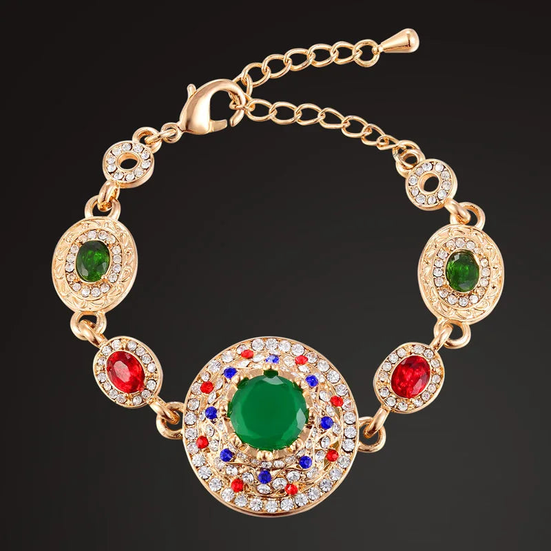 Vintage Green Bracelet For Women Couple Women's party chain bracelet and bangles
