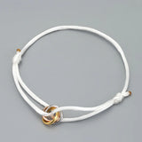 Hot Stainless Steel Bracelet Metal Buckle Lace Up Chain Ribbon Hand Bracelet