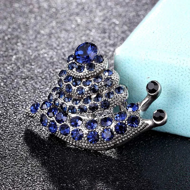 Zlxgirl Snails Animal Brooch Vintage Bouquet Marriage Anniversary Broach