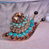 Zlxgirl Snails Animal Brooch Vintage Bouquet Marriage Anniversary Broach