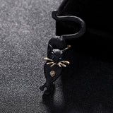 Zlxgirl Enamel Jet Cat Brooches for Kids Girls Women Men