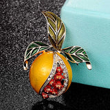 Enamel Fruit Brooches Alloy Banquet Party Brooch